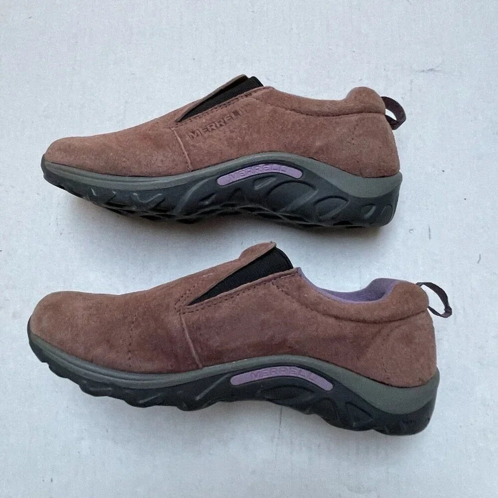 Merrell Jungle Moc Kids Slip On Loafer Shoes Size 5.5 Huckleberry Outdoor